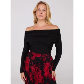 Ruched Off-The-Shoulder Top