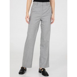 Pinstripe Straight Leg Long Length Pants
