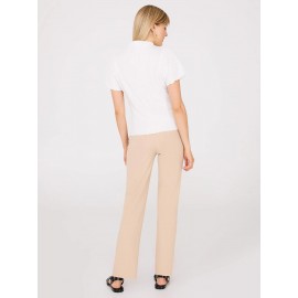 Short Dolman Sleeve Textured Mock Neck Top