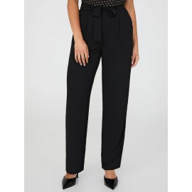 Dobby Stripe Straight-Leg Long Length Pants