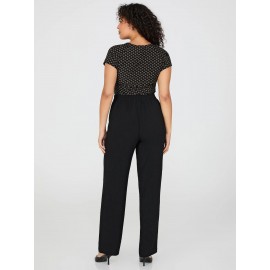 Dobby Stripe Straight-Leg Long Length Pants