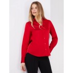 Satin Split Neck Button-Front Blouse