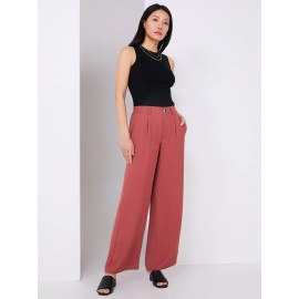 Classic Rise Wide-Leg Pants