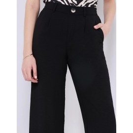 Classic Rise Wide-Leg Pants