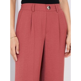 Classic Rise Wide-Leg Pants