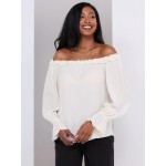 Off-The-Shoulder Top With Ruffle Details