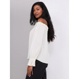 Off-The-Shoulder Top With Ruffle Details