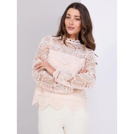Crochet Balloon Sleeve Top
