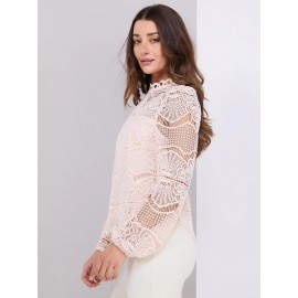 Crochet Balloon Sleeve Top