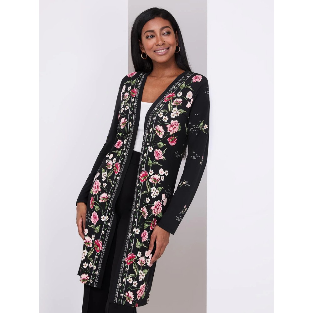 Floral Print Cardigan