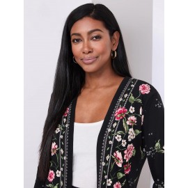 Floral Print Cardigan