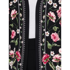 Floral Print Cardigan