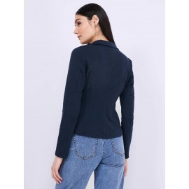 2-Button French Terry Blazer