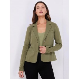 2-Button French Terry Blazer