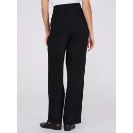 Double Pleated Wide Leg Trousers