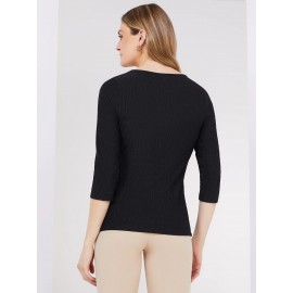3/4 Sleeve Print Top