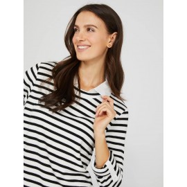 2-Fer Striped Long Sleeve Top