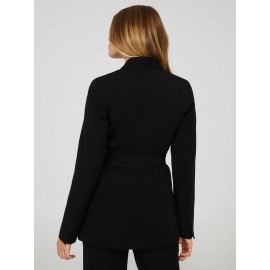 One Button Shawl Collar Blazer