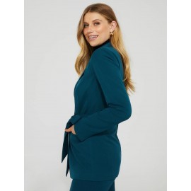 One Button Shawl Collar Blazer