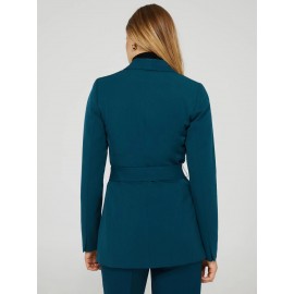 One Button Shawl Collar Blazer