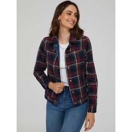Reversible Plaid Denim Jacket