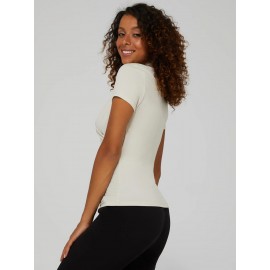 Short Sleeve Crossover Front Top