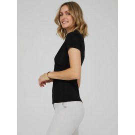 Short Sleeve Crossover Front Top