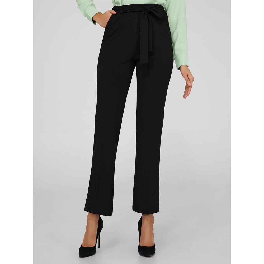 High-Waisted Tie Belt Pants