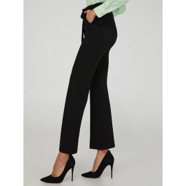 High-Waisted Tie Belt Pants