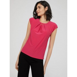 Pleated Top With Bar Detail