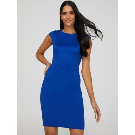 Cap Sleeve Knee Length Dress